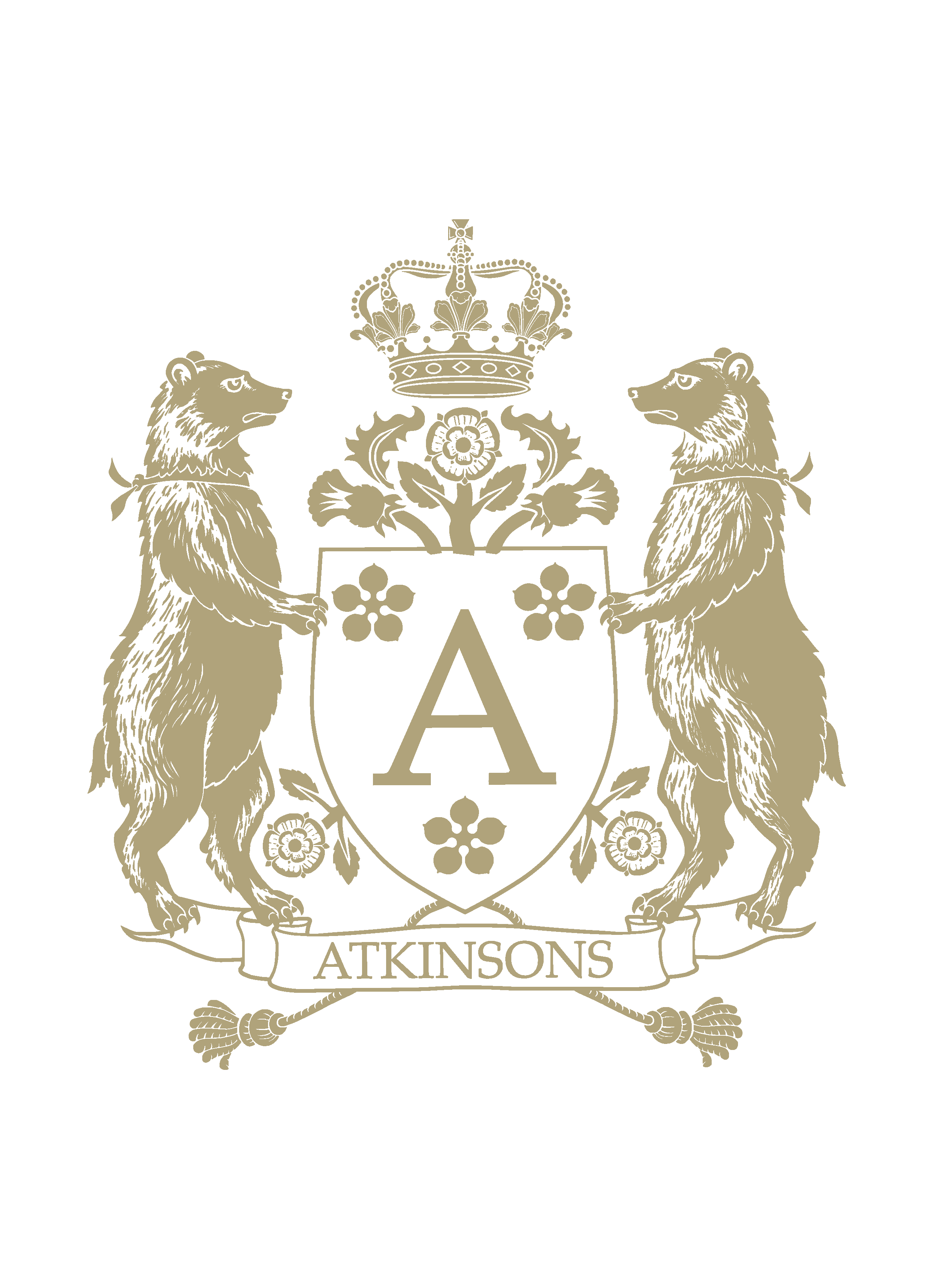 Logo Armoiries ATKINSONS infographie Création originale pour la marque de parfums ATKINSONS (c)HERALDIKER Logo Armoiries ATKINSONS infographie Création originale pour la marque de parfums ATKINSONS (c)HERALDIKER