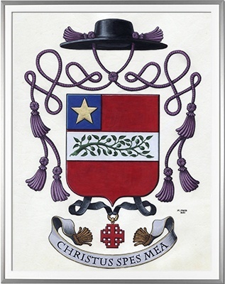 Armoiries CASSERON Création originale Huile sur parchemin et feuille d'or (c)HERALDIKER Armoiries CASSERON Création originale Huile sur parchemin et feuille d'or (c)HERALDIKER