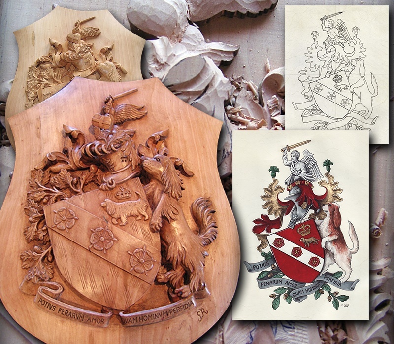 HERALDIKER PRESTA sculpture bois HERALDIKER PRESTA sculpture bois