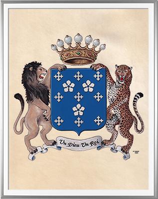 Armoirie DARCY Création originale Huile sur parchemin et feuille d'or (c)HERALDIKER Armoirie DARCY Création originale Huile sur parchemin et feuille d'or (c)HERALDIKER